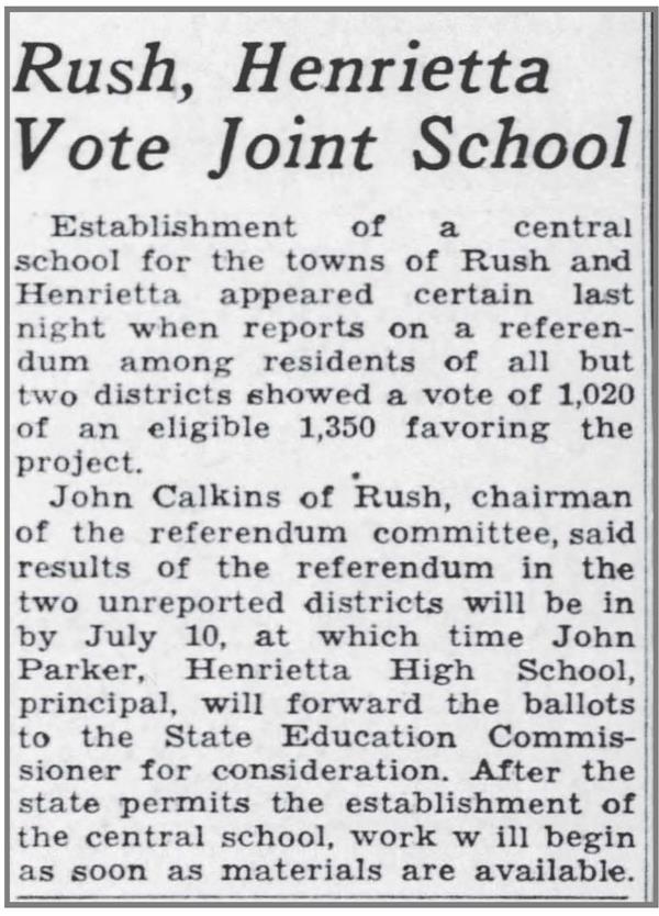 Old newspaper clipping about the interest in centralization in 1946